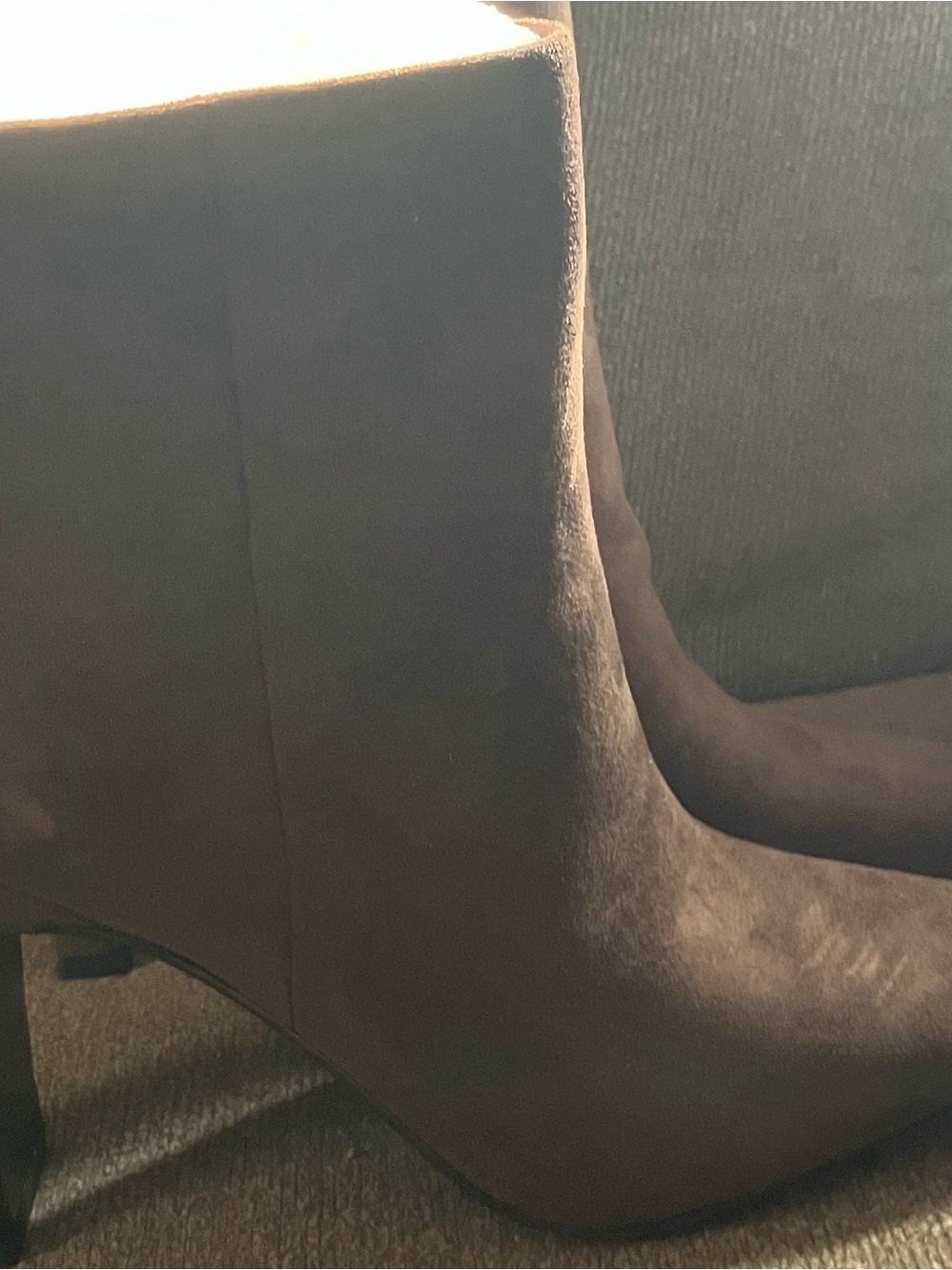 Women’s Brown Suede Ankle Boots Size 8.5 Never Worn!